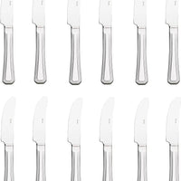 Browne - OXFORD 9.3" Stainless Steel Serrated Dinner Knife, Pack of 12 - 502011S