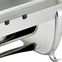 Browne - Octave 7 QT Stainless Steel Rectangular Full Size Dripless Chafer with Roll Top Cover - 575171
