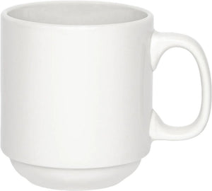 Browne - PALM 11.5 Oz White Stacking Mug - 563983