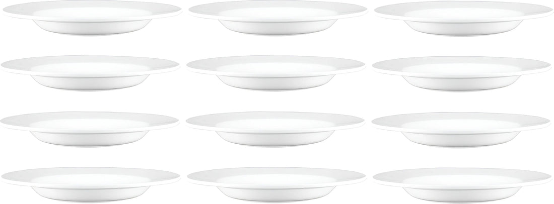 Browne - PALM 12" White Pasta Bowl, Pack of 12 - 563954