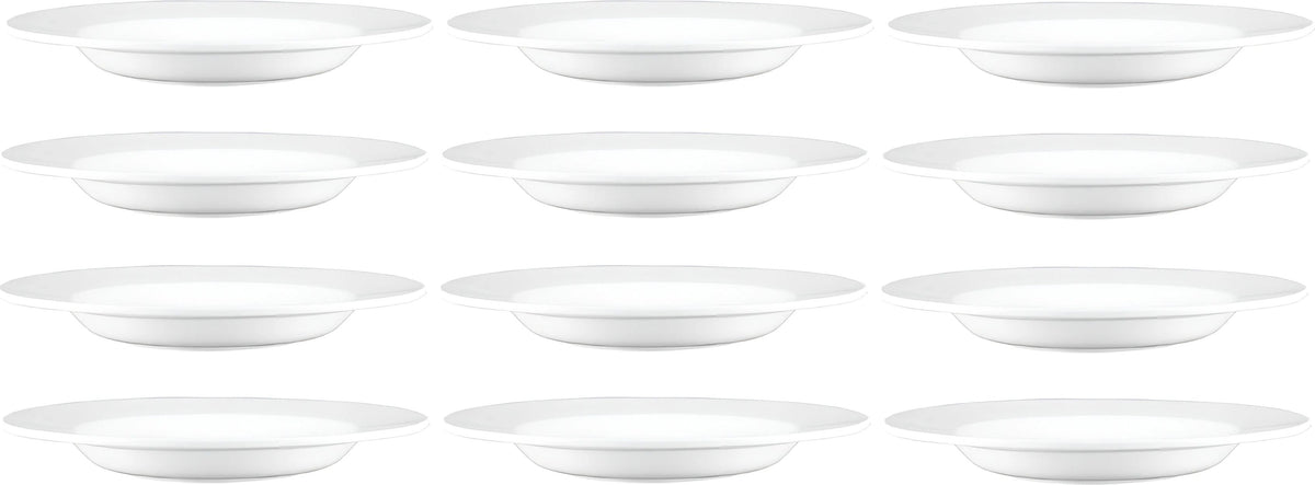 Browne - PALM 12" White Pasta Bowl, Pack of 12 - 563954