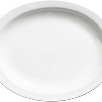 Browne - PALM 9.75" White Oval Platter, Pack of 24 - 563967