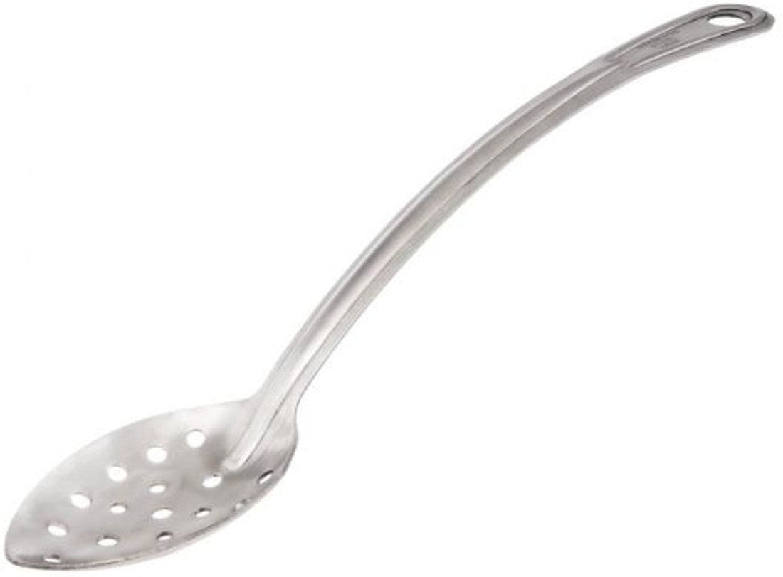 Browne - RENAISSANCE 13" Stainless Steel Curved Perforated Spoon - 4766