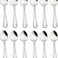 Browne - ROYAL 4.9" Stainless Steel Demi Tasse Spoon, Pack of 12 - 502625