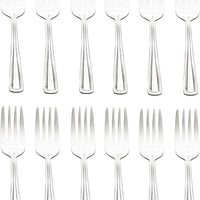 Browne - ROYAL 6" Stainless Steel Salad Fork, Pack of 12 - 502610