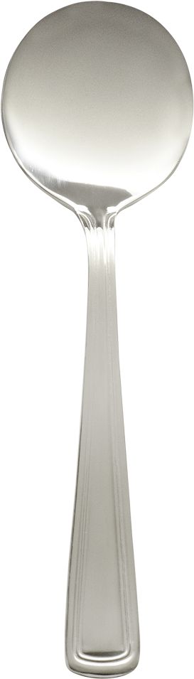 Browne - ROYAL 6.9" Stainless Steel Round Soup Spoon, Pack of 12 - 502613