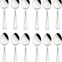 Browne - ROYAL 8" Stainless Steel Table Spoon, Pack of 12 - 502604