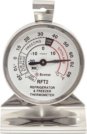 Browne - Refrig/Freezer Thermometer (- 20° to 80° F) - RT84016