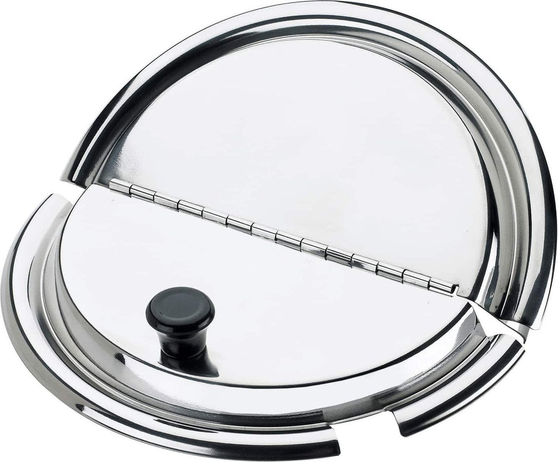 Browne - Stainless Steel Hinged Cover For 11 QT Steam Inset Pan #575591 - 575593