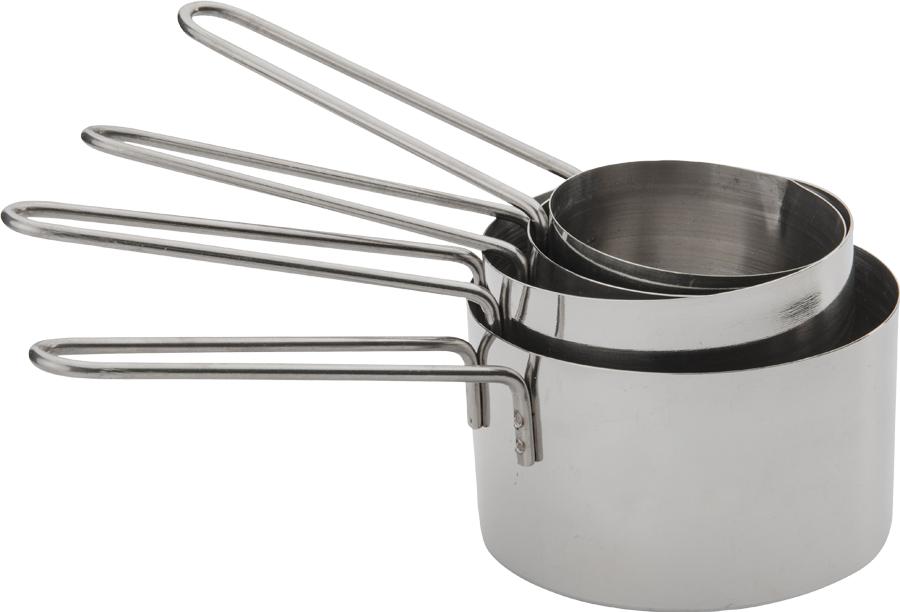 Browne - Stainless Steel Measuring Cup Set with Wire Handles - 746106