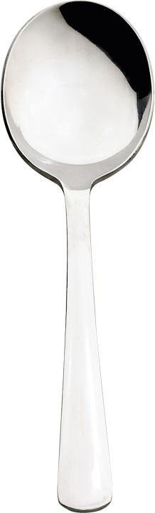 Browne - WIN2 6" Stainless Steel Bouillon Spoon, Pack of 24 - 503817