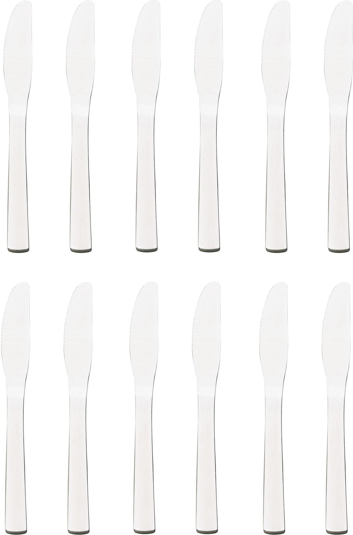 Browne - WIN2 8.5" Stainless Steel Serrated Dinner Knife, Pack of 12 - 503811S