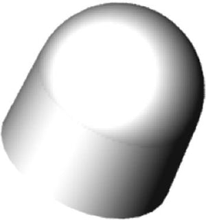 Browne - White Cap for Aluminum Whipped Cream Dispenser - 5743506
