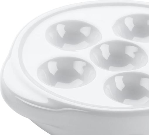 Browne - White Two Handle Snail Plate - 744041