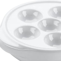 Browne - White Two Handle Snail Plate - 744041