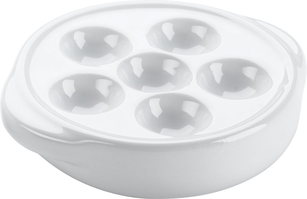 Browne - White Two Handle Snail Plate - 744041