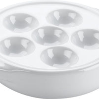 Browne - White Two Handle Snail Plate - 744041