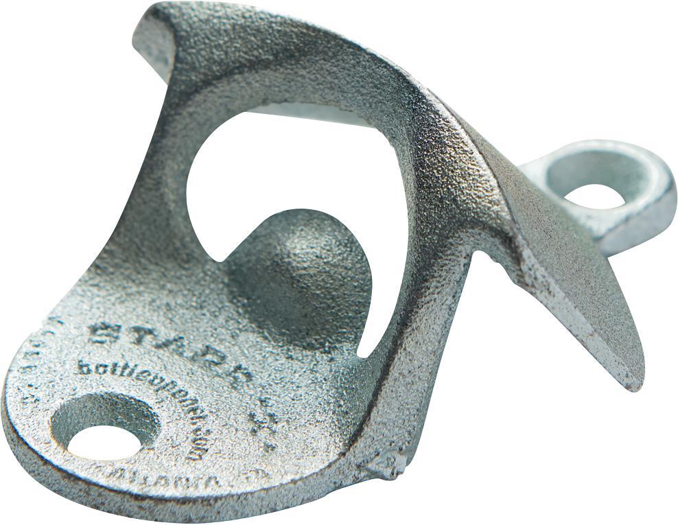 Browne - Zinc Plated Wall-Mount Bottle Cap Opener - 1199