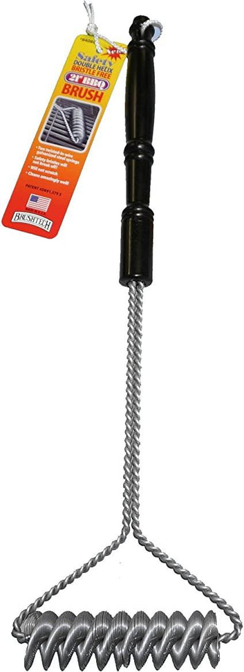 Brushtech - 21" Double-Helix Bristle-Free BBQ Grill Brush - BT408C
