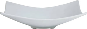 Bugambilia - Classic 102.4 Oz Large Square White Fruit Bowl With Elegantly Textured - FS004WW