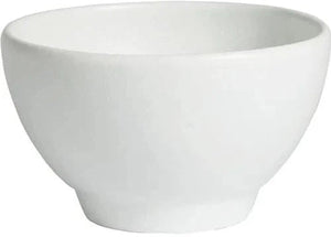 Bugambilia - Classic 102.4 Oz Medium Round White Texas Bowl With Elegantly Textured - FRD33WW