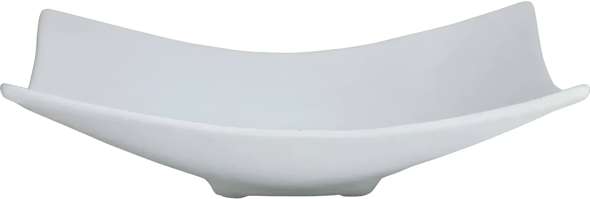 Bugambilia - Classic 108.8 Oz X-Large Rectangular White Fruit Bowl With Elegantly Textured - FU005WW