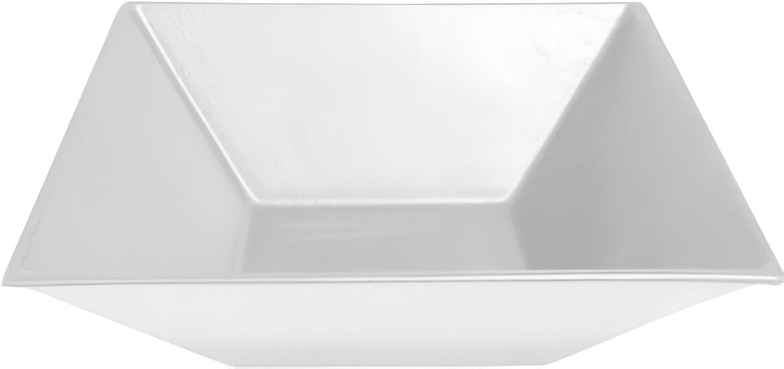 Bugambilia - Classic 10.1 Oz X-Small White Square Bowl With Elegantly Textured - BSD11WW
