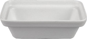 Bugambilia - Classic 11.42" Large White Rectangular China Bowl With Elegantly Textured - BUD24WW