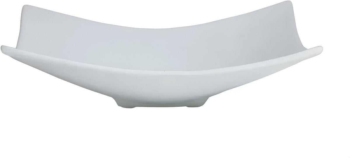Bugambilia - Classic 11.7 Oz Small Square White Plate With Elegantly Textured - FS002WW