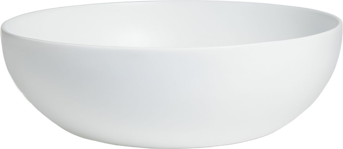 Bugambilia - Classic 13" x 6" Round White Bowl With Elegantly Textured - ENP25WW