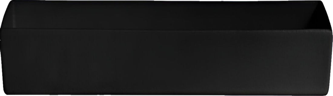 Bugambilia - Classic 131.2 Oz Black Rectangular Straight Sided Salad Bowl With Elegantly Textured - COMP23BB