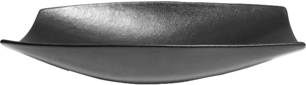 Bugambilia - Classic 134.4 Oz Large Rectangular Black Fruit Bowl With Lip With Elegantly Textured - FUL04BB
