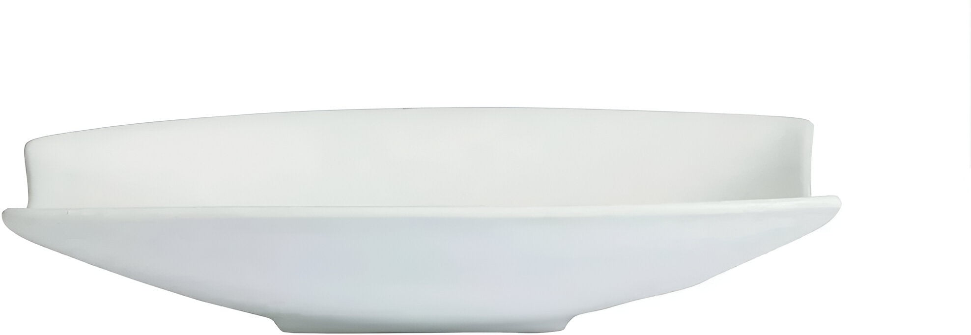 Bugambilia - Classic 134.4 Oz Large Rectangular White Fruit Bowl With Lip With Elegantly Textured - FUL04WW