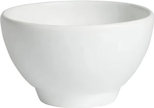 Bugambilia - Classic 134.4 Oz Large Round White Texas Bowl With Elegantly Textured - FRD34WW