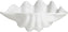 Bugambilia - Classic 135.3 Oz Large White Shell Ceviche Shell Plate With Elegantly Textured - SC004WW