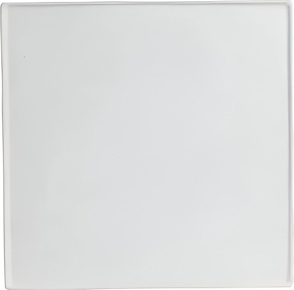 Bugambilia - Classic 13.8" Small Square White Disc with Rim With Elegantly Textured - DS202WW