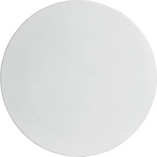 Bugambilia - Classic 14.25" Small Round White Disc With Elegantly Textured - DR002WW