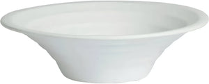 Bugambilia - Classic 156.8 Oz Large Round White Concentric Deep Bowl With Elegantly Textured - FRD14WW