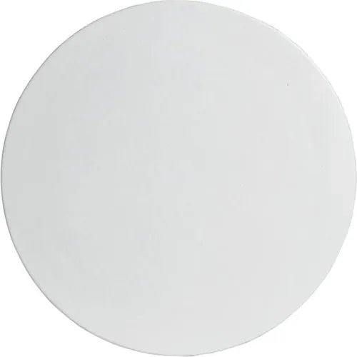 Bugambilia - Classic 15.75" Medium Round White Disc With Elegantly Textured - DR003WW