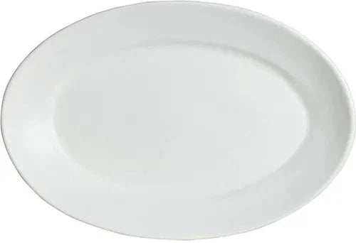 Bugambilia - Classic 169.6 Oz Large White Oval Platter With Elegantly Textured - PO004WW
