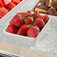 Bugambilia - Classic 16.9 Oz X-Small White China Bowl With Elegantly Textured - BSD21WW