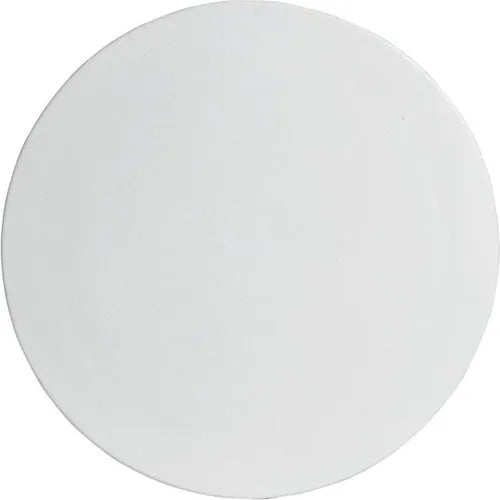 Bugambilia - Classic 17.75" Large Round White Disc With Elegantly Textured - DR004WW