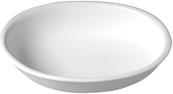 Bugambilia - Classic 185.6 Oz Large Oval White Bowl With Elegantly Textured - FOD04WW