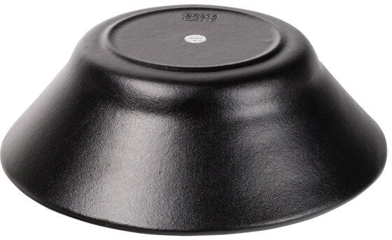 Bugambilia - Classic 186 Oz Large Black Round Bowl With Elegantly Textured - BR014BB