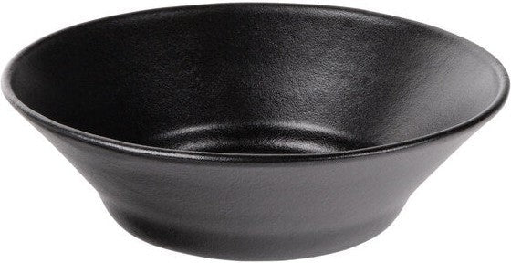 Bugambilia - Classic 186 Oz Large Black Round Bowl With Elegantly Textured - BR014BB