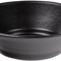 Bugambilia - Classic 186 Oz Large Black Round Bowl With Elegantly Textured - BR014BB