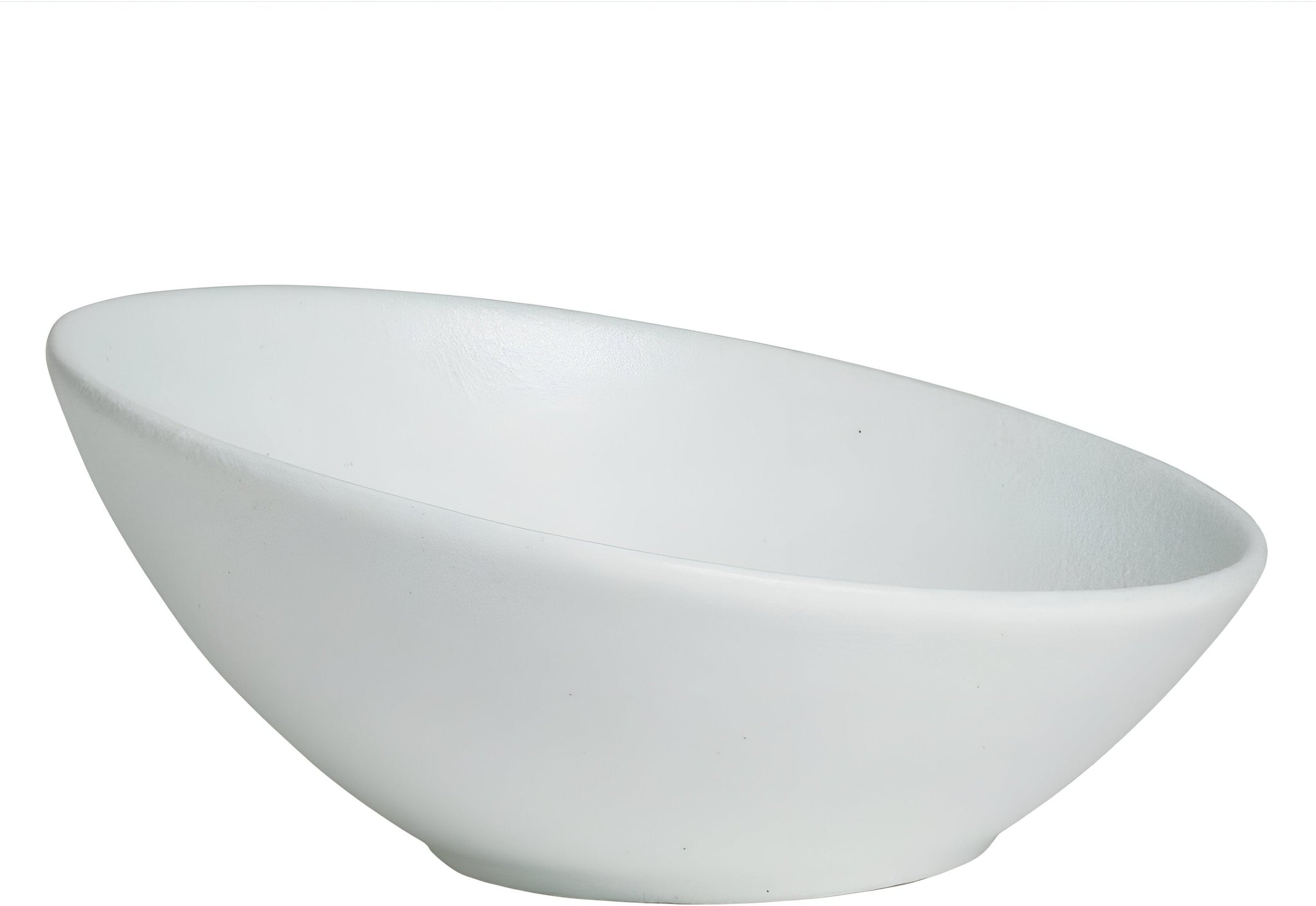 Bugambilia - Classic 188.8 Oz X-Large Sphere White Shallow Bowl With Elegantly Textured - FRS45WW