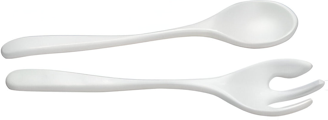 Bugambilia - Classic 1.35 Oz, 7.5" x 2.95" Nancy White Salad Server 2 pc Set - SS34