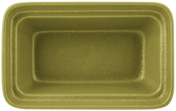 Bugambilia - Classic 1.6 Qt Medium Willow Green Rectangular China Bowl With Elegantly Textured - BUD23WG