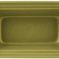 Bugambilia - Classic 1.6 Qt Medium Willow Green Rectangular China Bowl With Elegantly Textured - BUD23WG